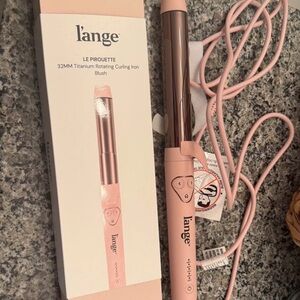 l'ange Blush Pink 32mm Titanium Rotating Curling Iron